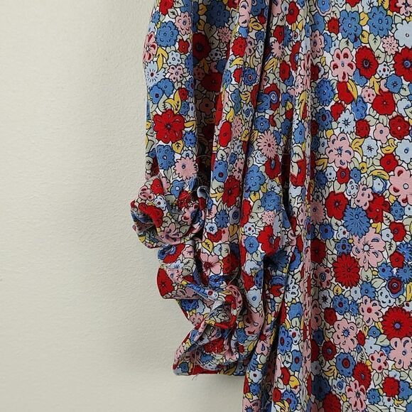 Boden Plus Size Floral Ruffle Short Sleeve  Dress Size 20/22L - Picture 8 of 14